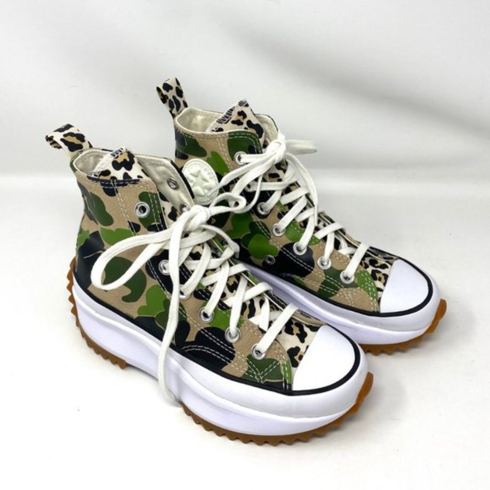 💖MEGA SALE💖Converse 170913C Women's 5.5 Run Star Hike High Candied Ginger Camo - Picture 3 of 9